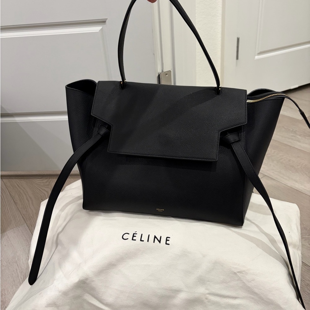Celine Mini Belt Bag- Black Caviar Calfskin (like new)